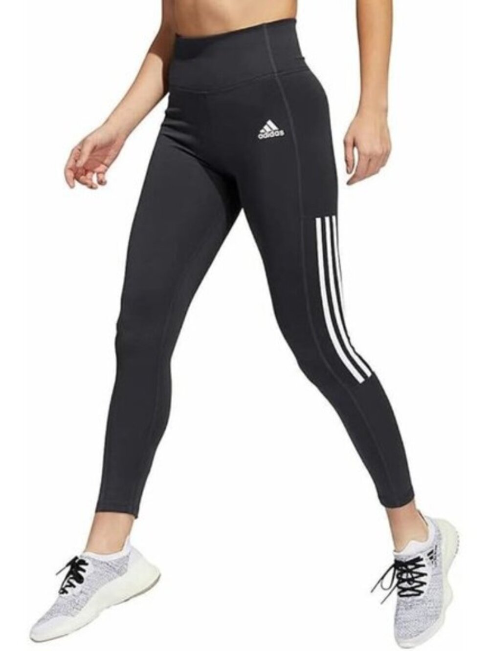 B217Adidas Women's Tight Fit High Rise 7/8 Style Leggings Size Small NEW